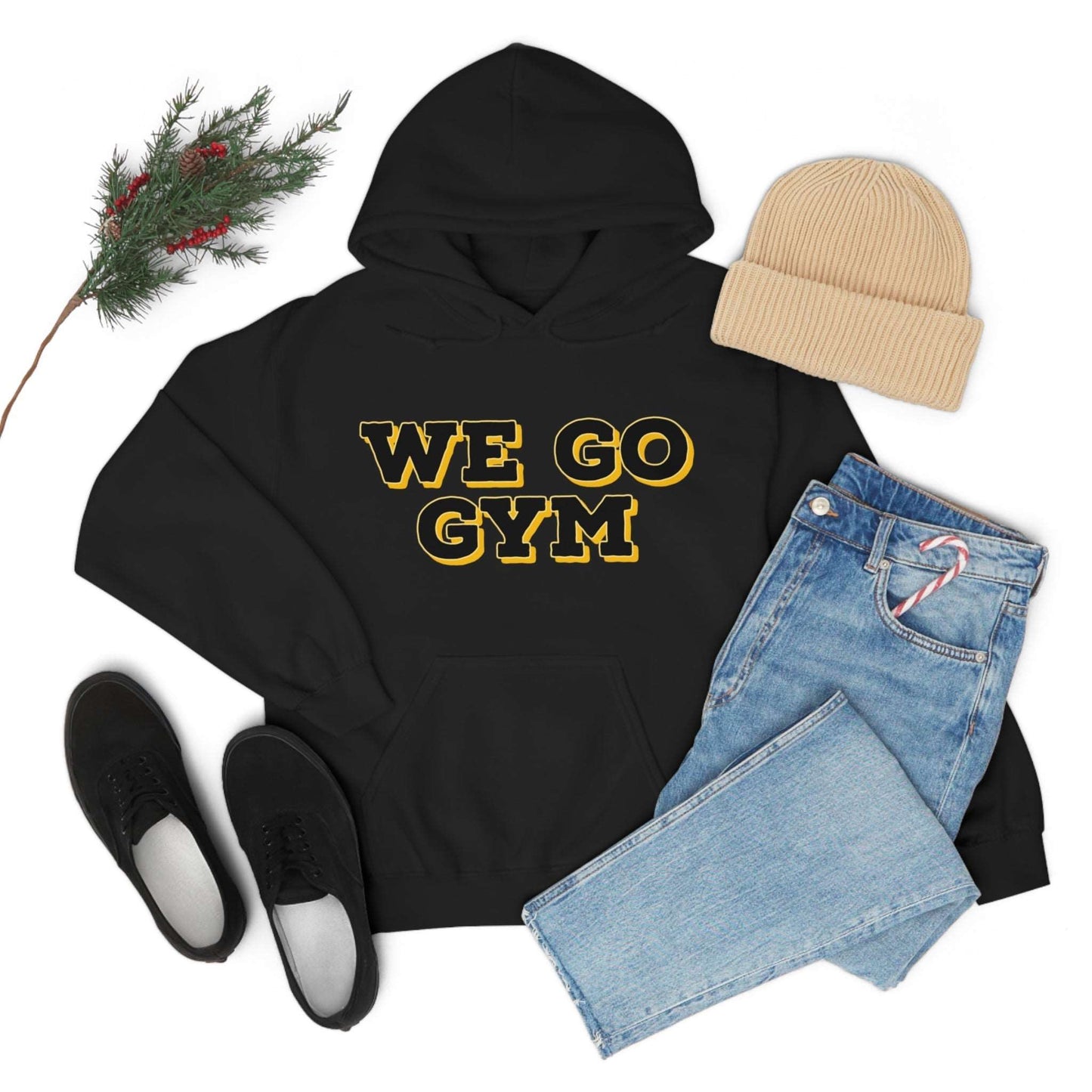 We Go Gym Hoodie Funny Gym Hoodie - Premium Hoodie for Just $34.99! Shop now at Crunchin' Time