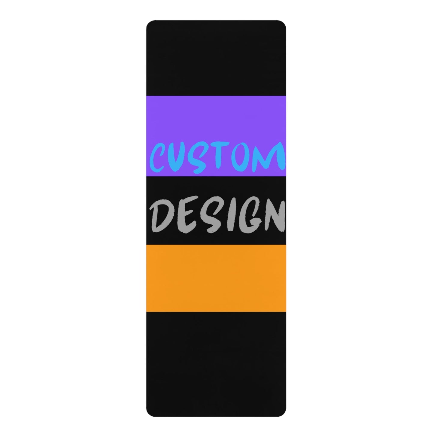 Custom Black Rubber Yoga Mat - Premium Home Decor for Just $60.55! Shop now at Crunchin' Time