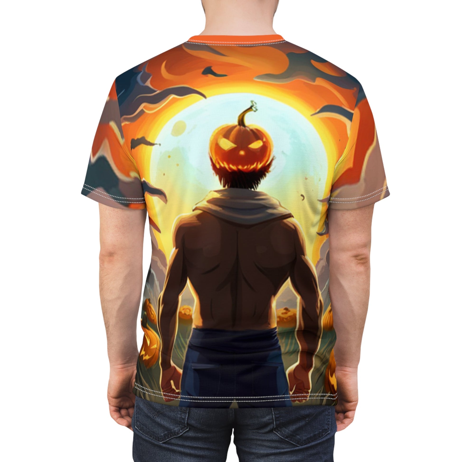 Spooky Gains" All Over Print T-Shirt (AOP) | Mens Halloween Gift for Him | Gym Halloween T-Shirts for Him - Premium All Over Prints for  Just $40! Shop now at Crunchin' Time