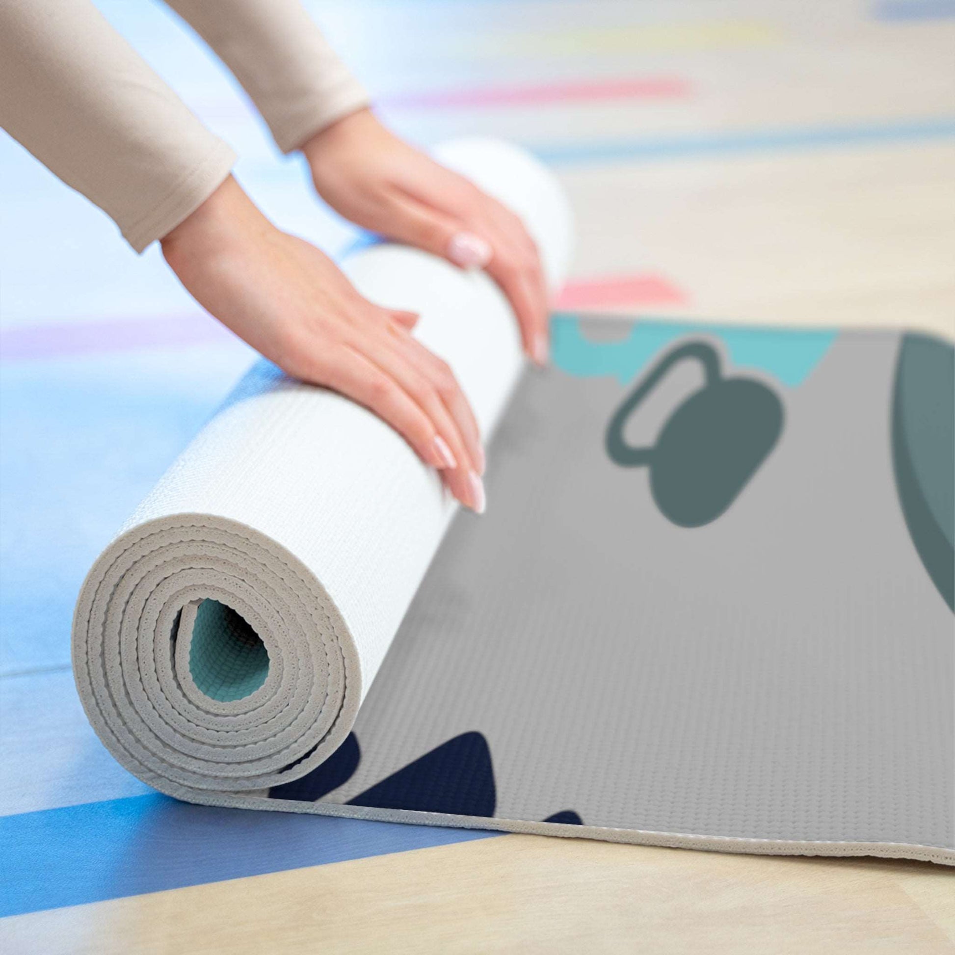 Gym Pattern Foam Yoga Mat - Premium Home Decor for  Just $76.18! Shop now at Crunchin' Time