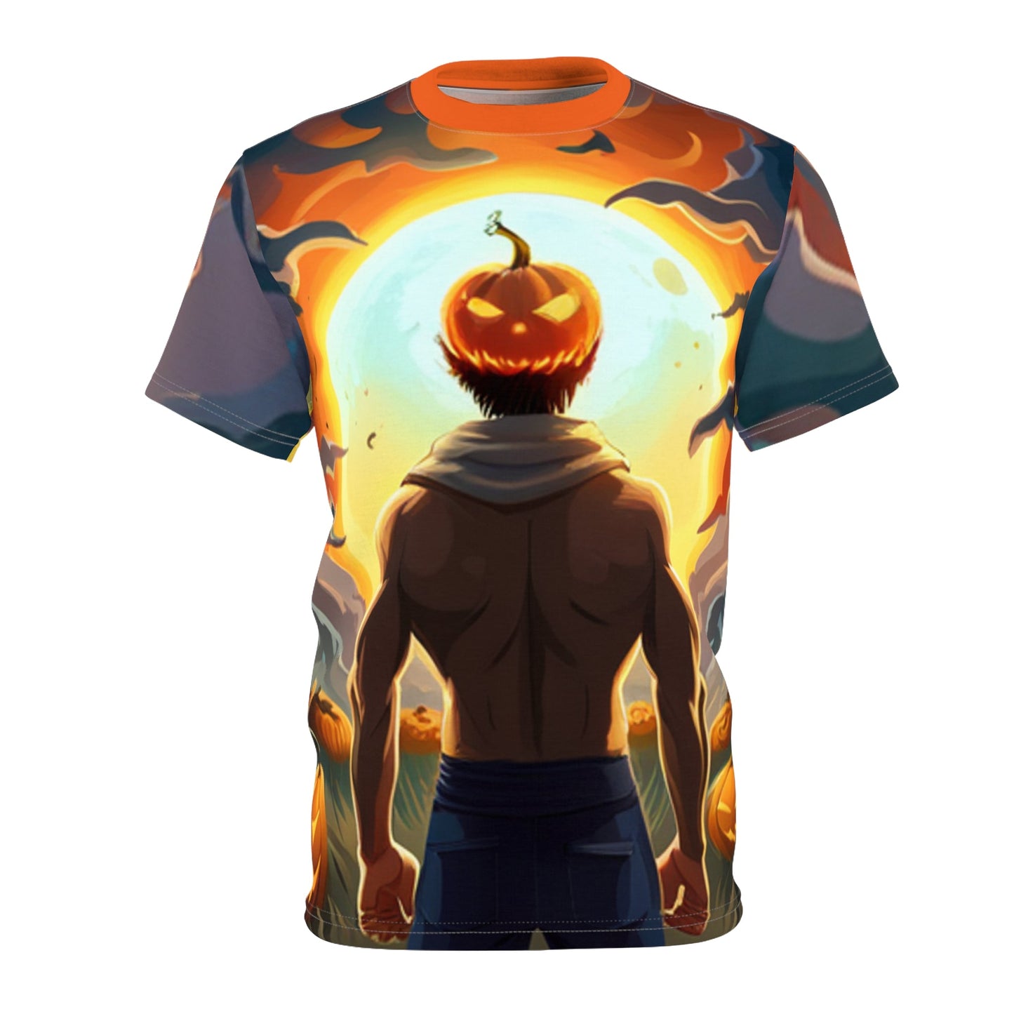 Spooky Gains" All Over Print T-Shirt (AOP) | Mens Halloween Gift for Him | Gym Halloween T-Shirts for Him - Premium All Over Prints for  Just $40! Shop now at Crunchin' Time