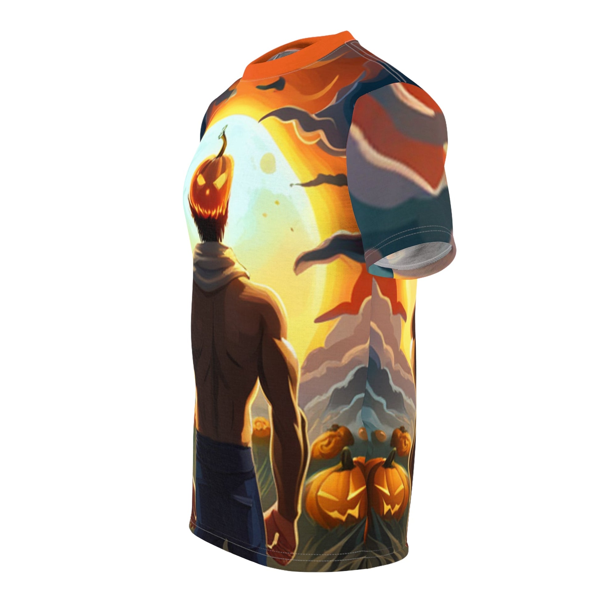 Spooky Gains" All Over Print T-Shirt (AOP) | Mens Halloween Gift for Him | Gym Halloween T-Shirts for Him - Premium All Over Prints for  Just $40! Shop now at Crunchin' Time